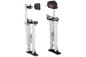 Yescom Drywall Stilts - Height-Adjustable Aluminum Work Platform for Painting, Taping, and More