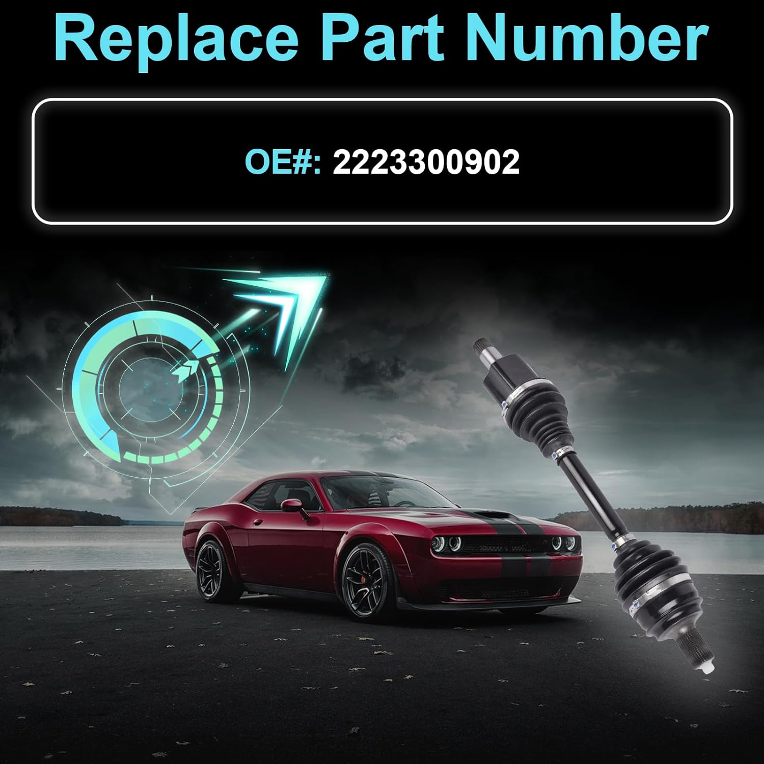 2223300902 Front Right CV Axle Shaft Fits for Mercedes W222 Maybach S550 Maybach S560 S450 S550 S560 2014 2015 2016 2017 2018 2019 4.0 4.7L V6 V8 OE 2223300902 A2223300902