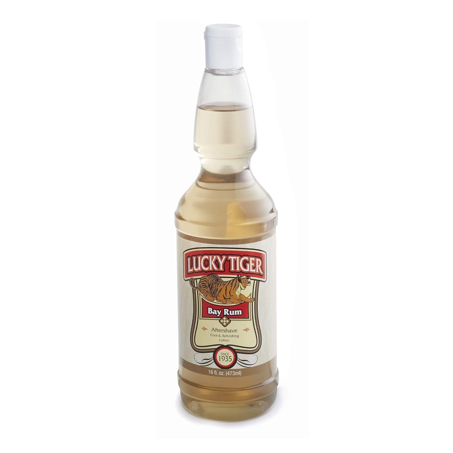 Lucky Tiger Barber Shop After Shave Bay Rum, Bay Rum 16 oz (Pack of 2)