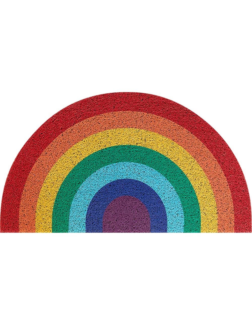 LDLD Non-Slip Door Mat Rainbow Semi Circle Door Mat Decorative Room Carpet Pad Dirt-Trapper Barrier Door Mats