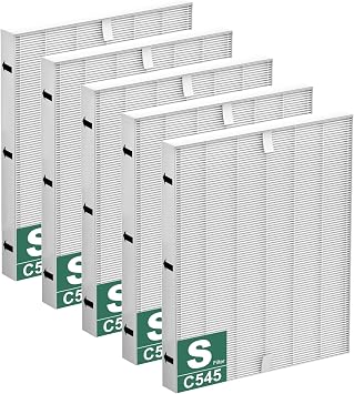 Improvedhand C545 Replacement Filter S Compatible with Winix C545 Air Purifier, Main Filter, Replaces Filter S 1712-0096-00 5PACK