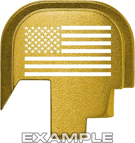 Miniatura 7 de NDZ Performance Placa trasera para Smith & Wesson M&P Shield, M2.0, Shield Plus 0.354 in .40 S&W, fabricado en los Estados Unidos, aluminio grabado