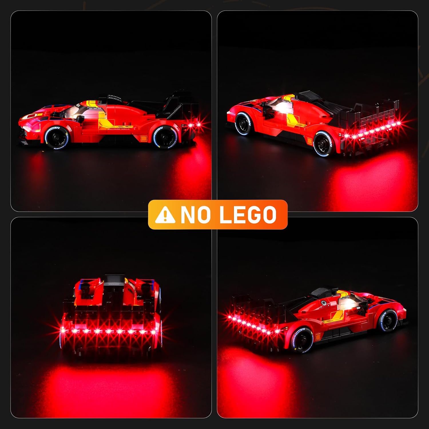 LIGHTAILING Led Light Compatible with Lego-77261 Ferrari 499P - Easy Install, Hidden Wiring, Home Decor & Gift-Ready (Model Not Included)