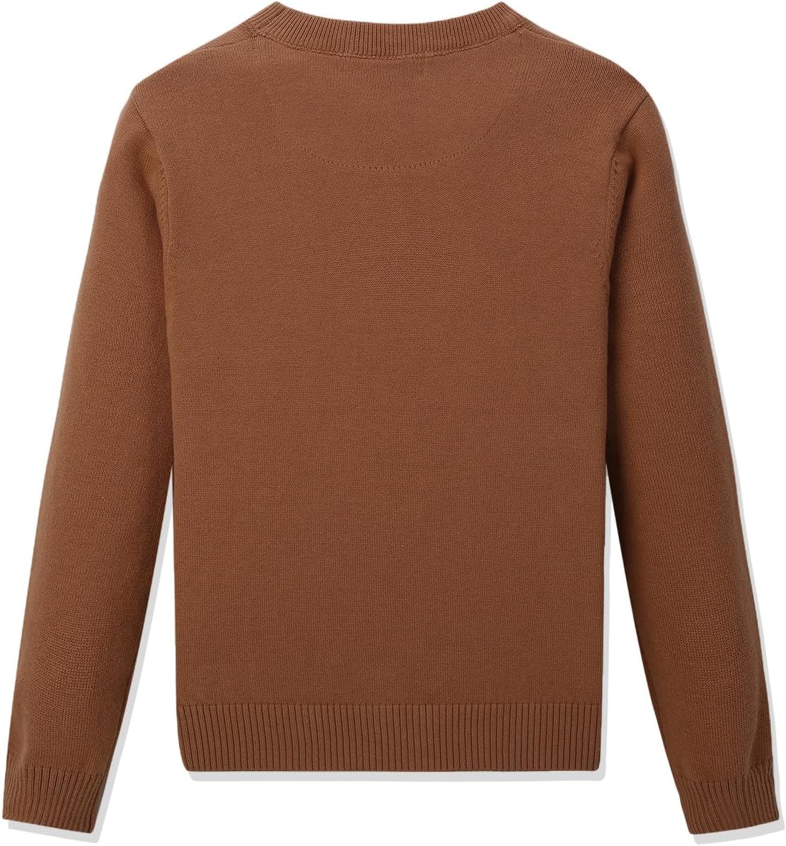 CUNYI Boys' Long Sleeve Crew Neck Cotton Pullover Knit Sweater - Image 2