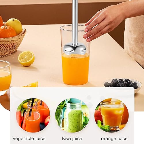 Miniatura 3 de Juego de batidora de mano, 1000 W, 5 velocidades, batidora de mano eléctrica de mano con cuenco de carne molida de 16.9 fl oz, taza de molienda de