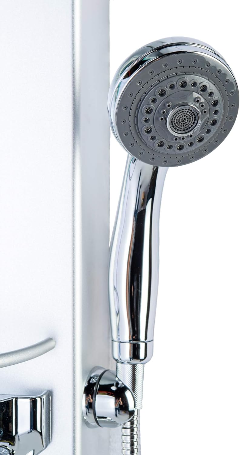 Best Cyber Monday 🔥 Blue Ocean 50” Aluminum SPA708 Shower Panel with Rainfall Shower Head, 6 Mist Nozzles, and Spout Flash Deals - 40% OFF Blue Ocean 50” Aluminum SPA708 Shower Panel with Rainfall Shower Head, 6 Mist Nozzles, and Spout