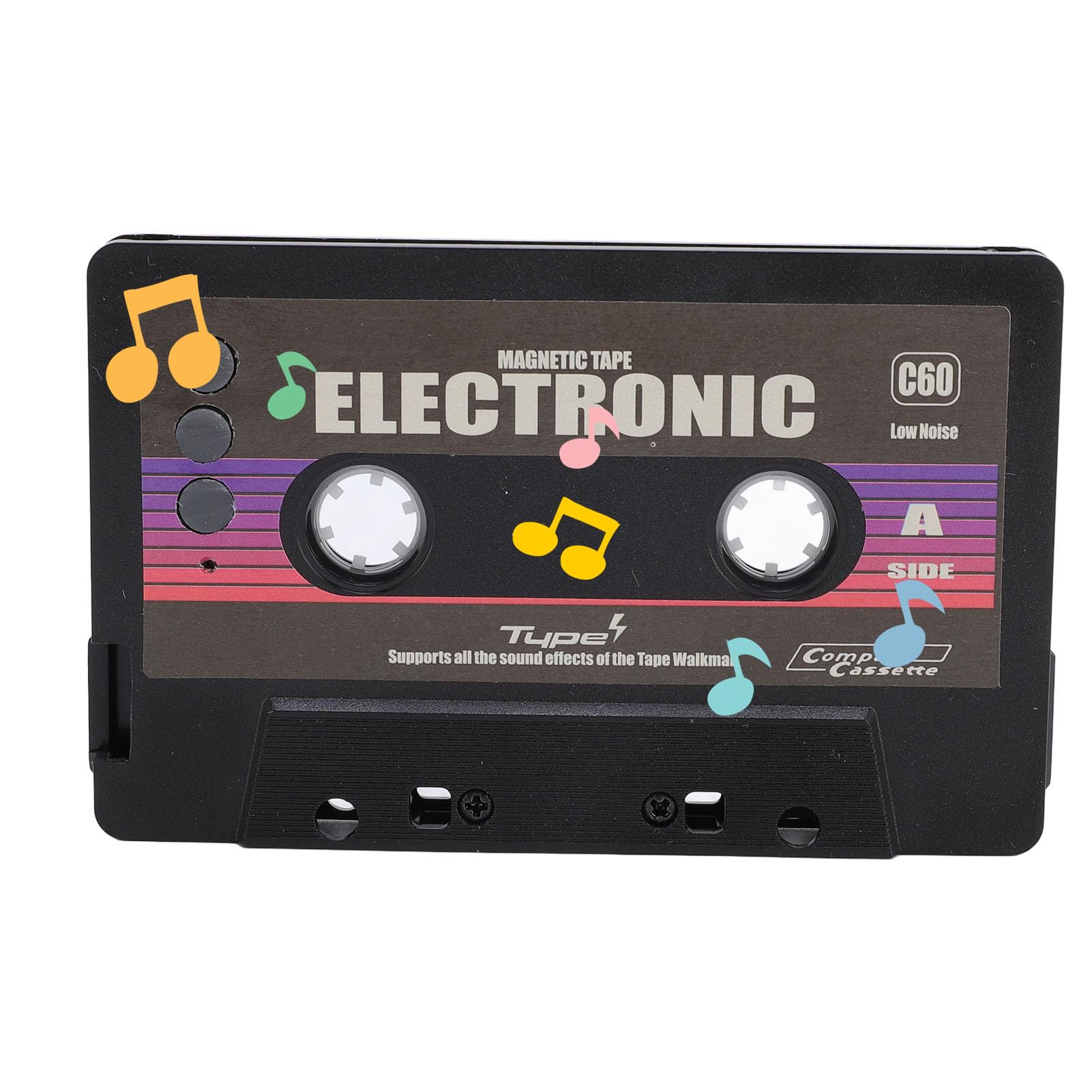 banapoy Kassette Bluetooth -Adapter für Auto, Auto -Audioempfänger Universal Bluetooth Audio Cassette Receiver Tape Player, Kassettenklebeband Zum Aux -Adapter, für Fahrzeug, Handy, Handy