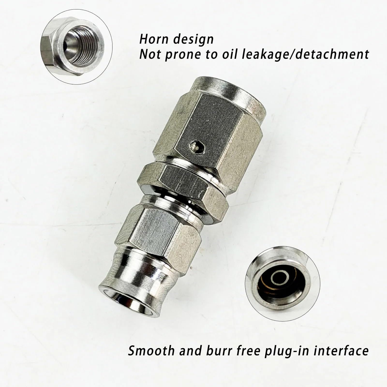 Adaptador Manguera Grifo Accesorio de conexión rápida Freno | Adaptador de codo recto de 0° 45° 90° Conector de manguera de línea de automóvil(45 degree)