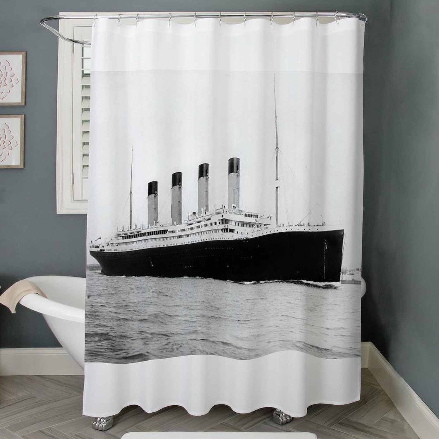 CafePress Titanic Decorative Fabric Shower Curtain