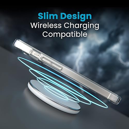 Miniatura 7 de Speck Funda transparente para iPhone 14 y iPhone 13  Protección contra caídas, resistente a los arañazos y a prueba de amarillamiento, funda de