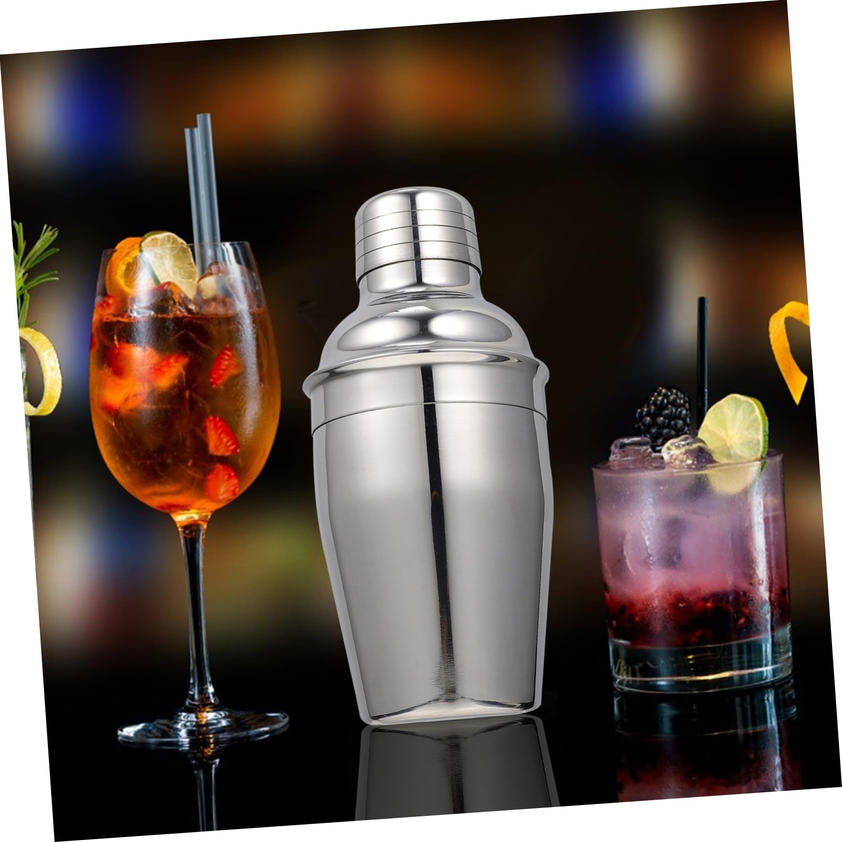 Shaker à Cocktails Polyvalent en Acier Inoxydable Professionnel, Kit de Barman Portable 12 Pièces pour Bar et Maison, Accessoires pour Préparation de Boissons et Milk Tea