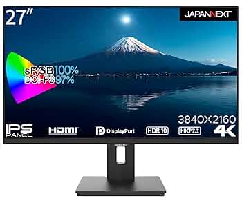 Amazon.co.jp: JAPANNEXT 27インチ モニター 4K UHD 3840x2160