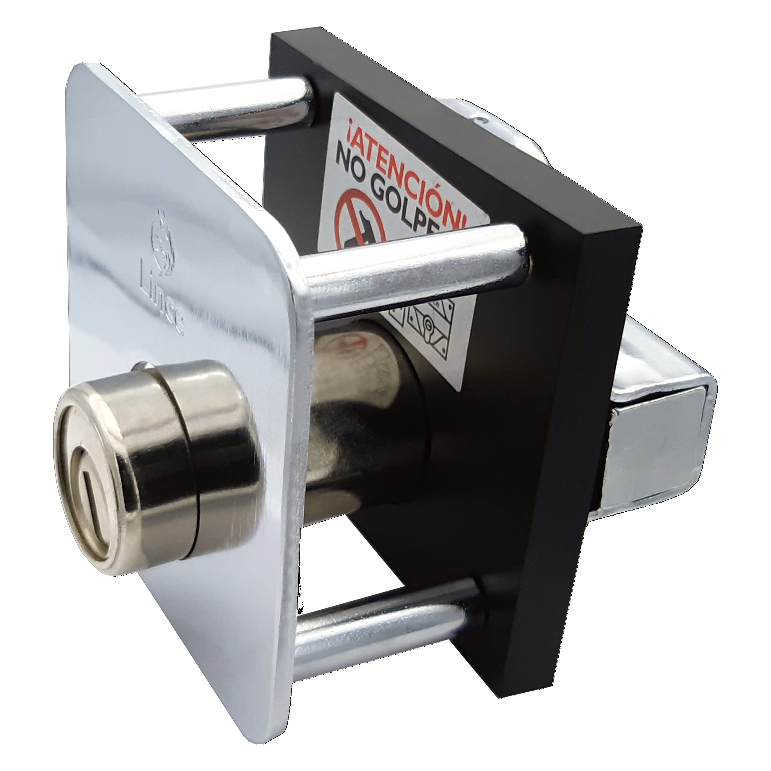 Lince Cerrojo 7930TRAS I Cerrojo cromada 74x85mm I Pensado para TRASTEROS I Alta seguridad también para el resto de tu hogar.