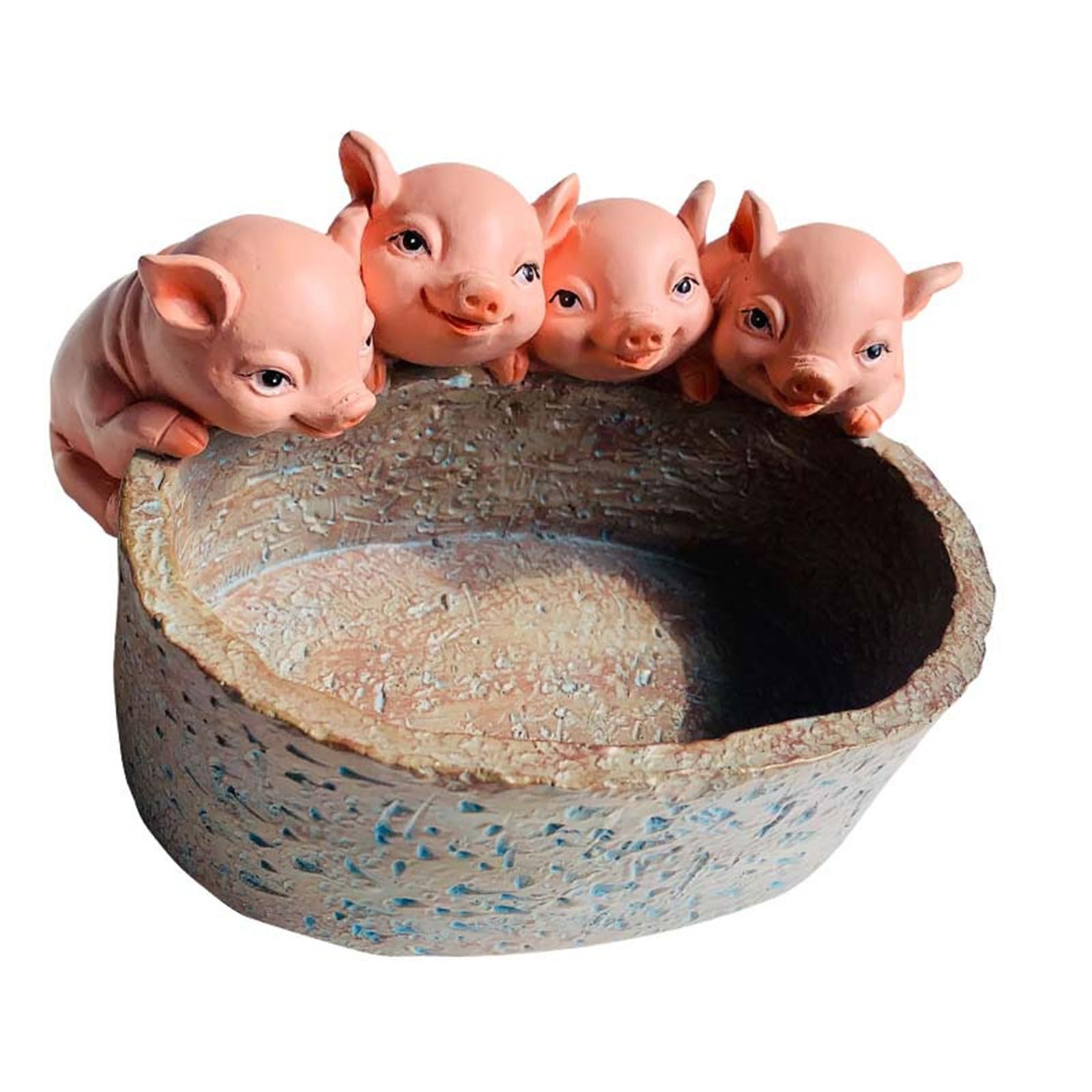 HZGFNBZ Planter Gift Shaped Cartoon Home Decorations Flower Pots Plant Potted Garden Decorations for Home Resin Vase Plant Container Flower Holder Resin Sculpture