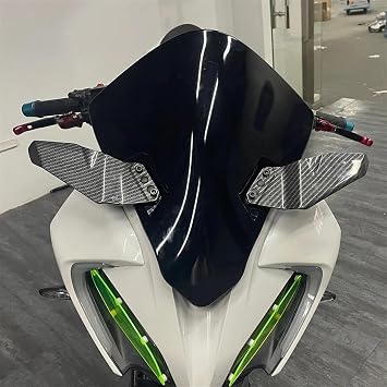Motorcycle Accessories Side Spoiler Fairing Winglets For S1000RR HP4 RACE M1000RR R 1250 RS(Black-a)