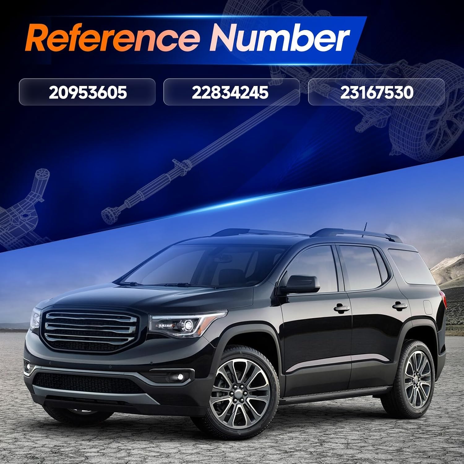 22834245 Rear Drive Shaft Prop Shaft Driveshaft Assembly Fit for Buick Enclave Chevrolet Traverse 2012-2017| GMC Acadia Limited 2012-2017, OE 20953605