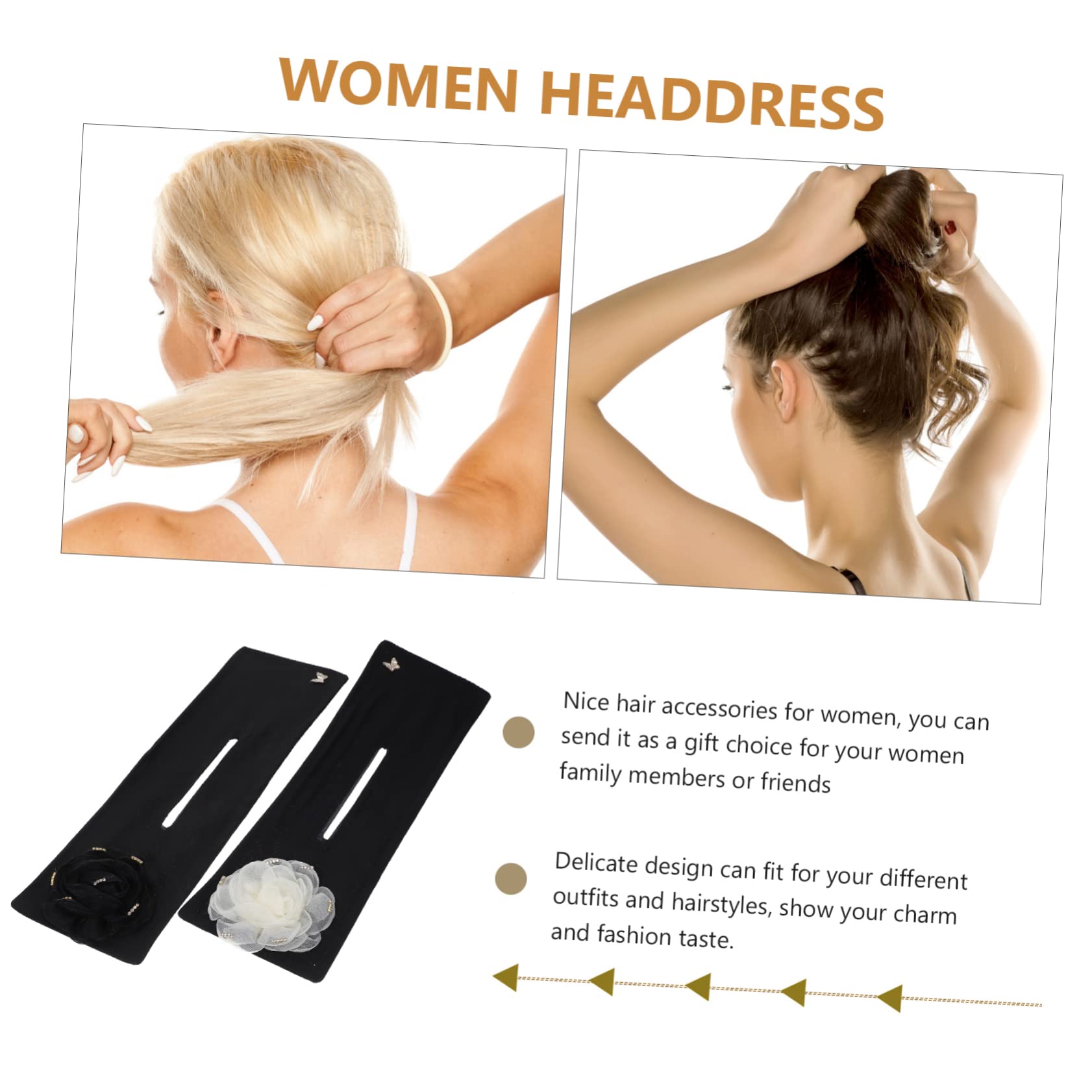 Beaupretty 10piezas Accesorios Cabello Hacer Moño De Flores Herramienta De Para Moños Elegantes Para y Ocasiones Especiales