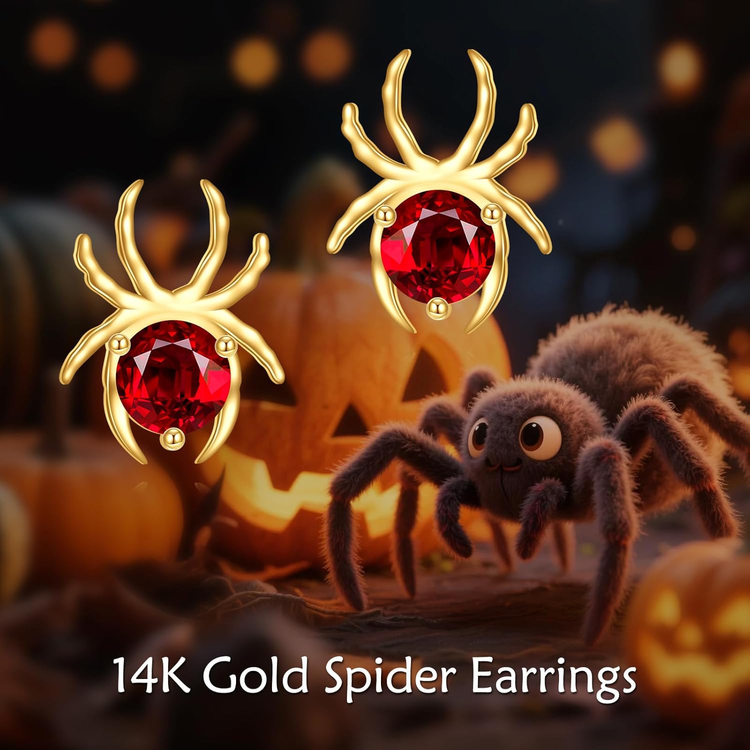 KECHO 14k Solid Gold Fox French bulldog Highland Cow Turtle Owl Penguin Earrings for Women Cute Animal Stud Earring Birthday Christmas Gifts - Image 5