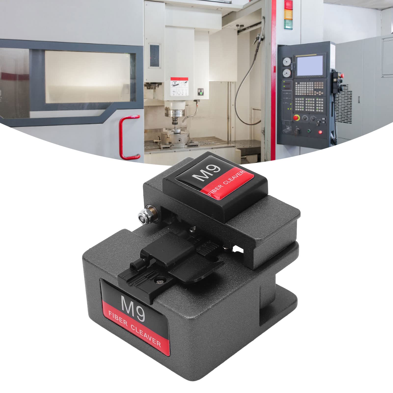 Couperet de Fibre Optique, 3 en 1 Machine de Découpe de Fibre Optique de Haute Précision Outil de Décapage de Câble Optique avec 16 Points de Clivage