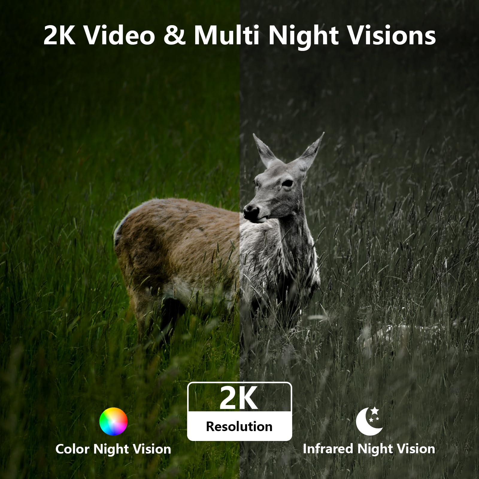Cinnado 4G LTE 2K 3MP Camera Exterieur sans Fil Solaire, Batterie 9000 mAh | Camera de Surveillance sans Internet et sans WiFi, PIR Détection Humaine IA, IP65 Étanche, Carte SIM Virtuelle Incluse