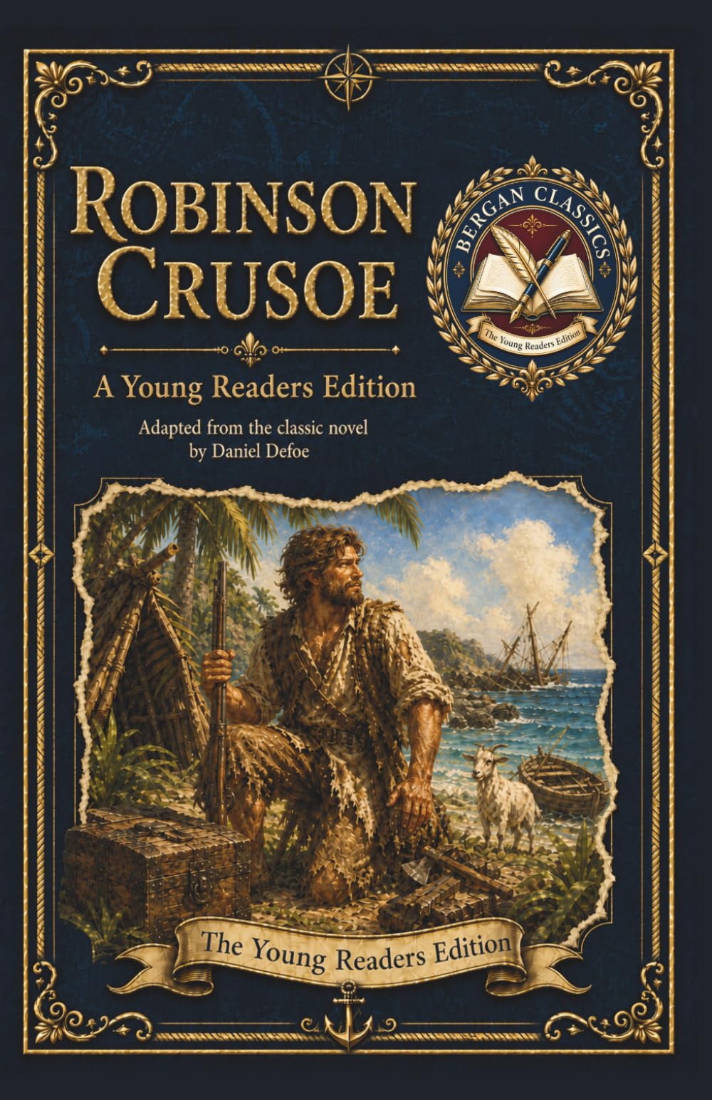 Robinson Crusoe: An Adapted Edition for Young Readers