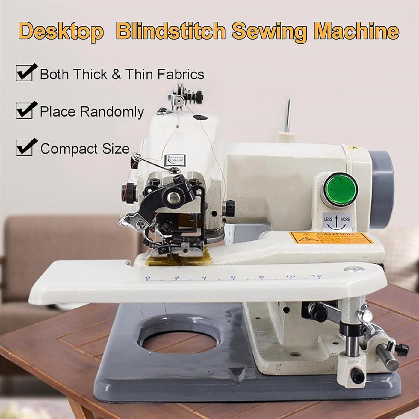 Máquina De Dobladillo De Puntada Invisible De Escritorio,Máquina De Coser De Modista Portátil Para Faldas De Pantalones,Máquina De Coser Puntada Invisible Para Dobladillos De PUños,Faldas Y Cortinas