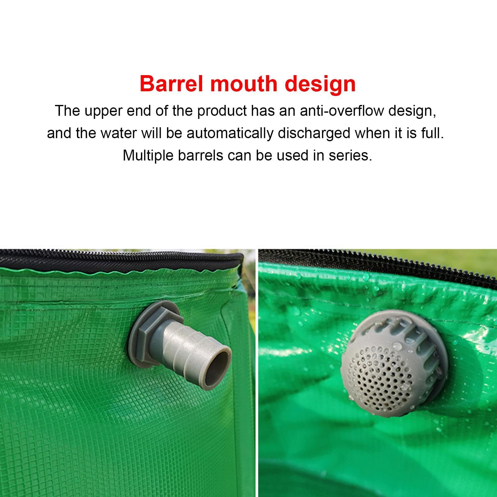 Barril de recolección de Agua de Lluvia,Barril de Lluvia portátil Tanque | Almacenamiento de lluvia de barril retráctil Tanque colector de agu