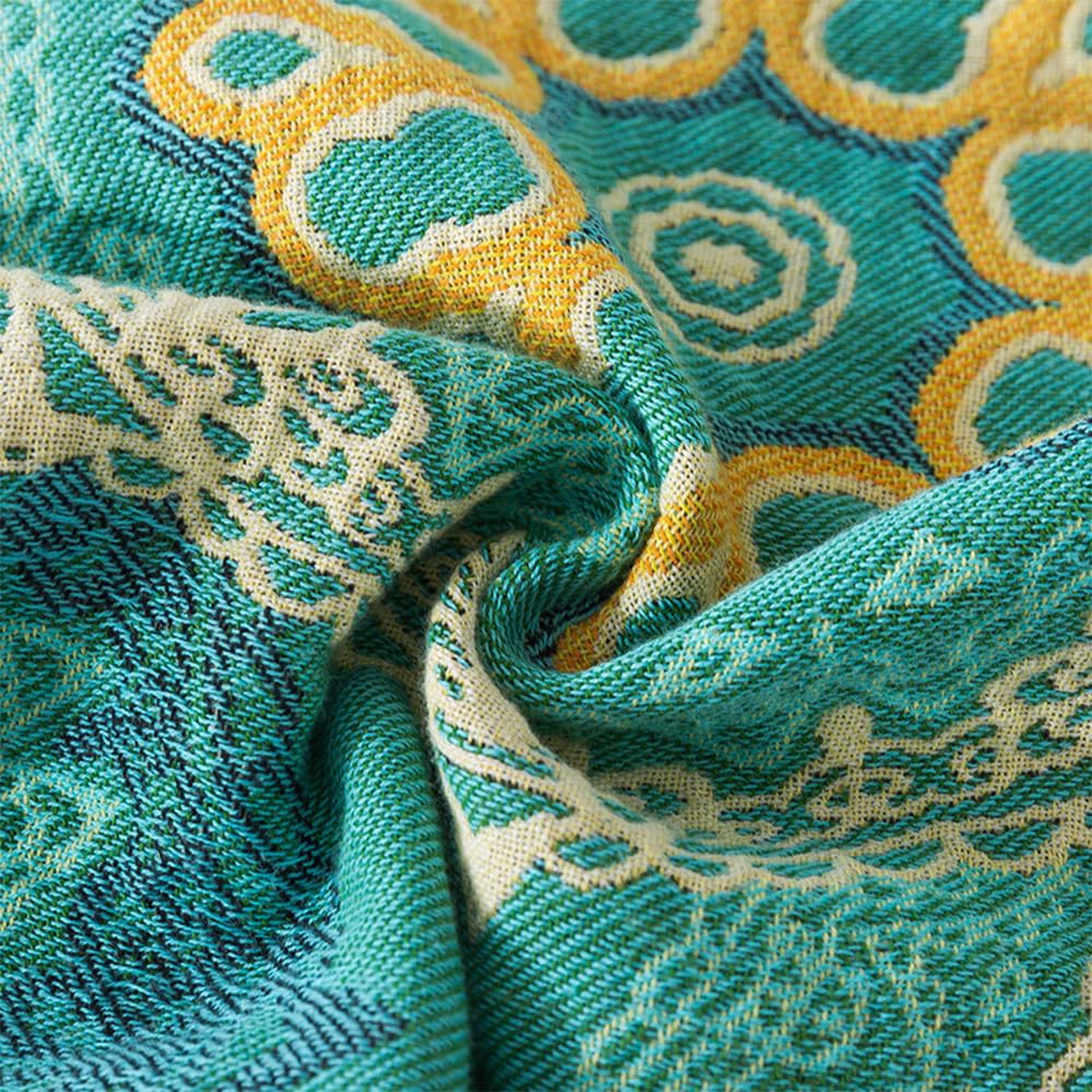 Copriletto Boho 100% Cotone, Confortevole, Biancheria da Letto di Alta qualità, Stile Rustico, Versatile Coperta per Divano E Letto, Perfetto Equilibrio tra Calore Melograno,C,150x200CM