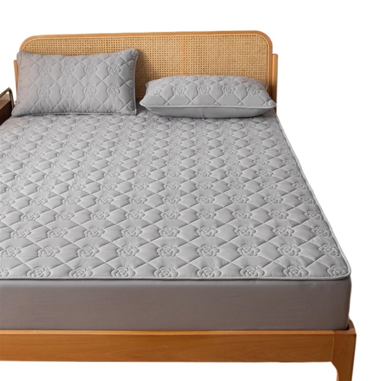 Waterproof Mattress Cover Waterproof Fitted Sheet Quilted Mattress Cover Protector For Twin Full Quuen King(Qian hui,135x200x30cm)