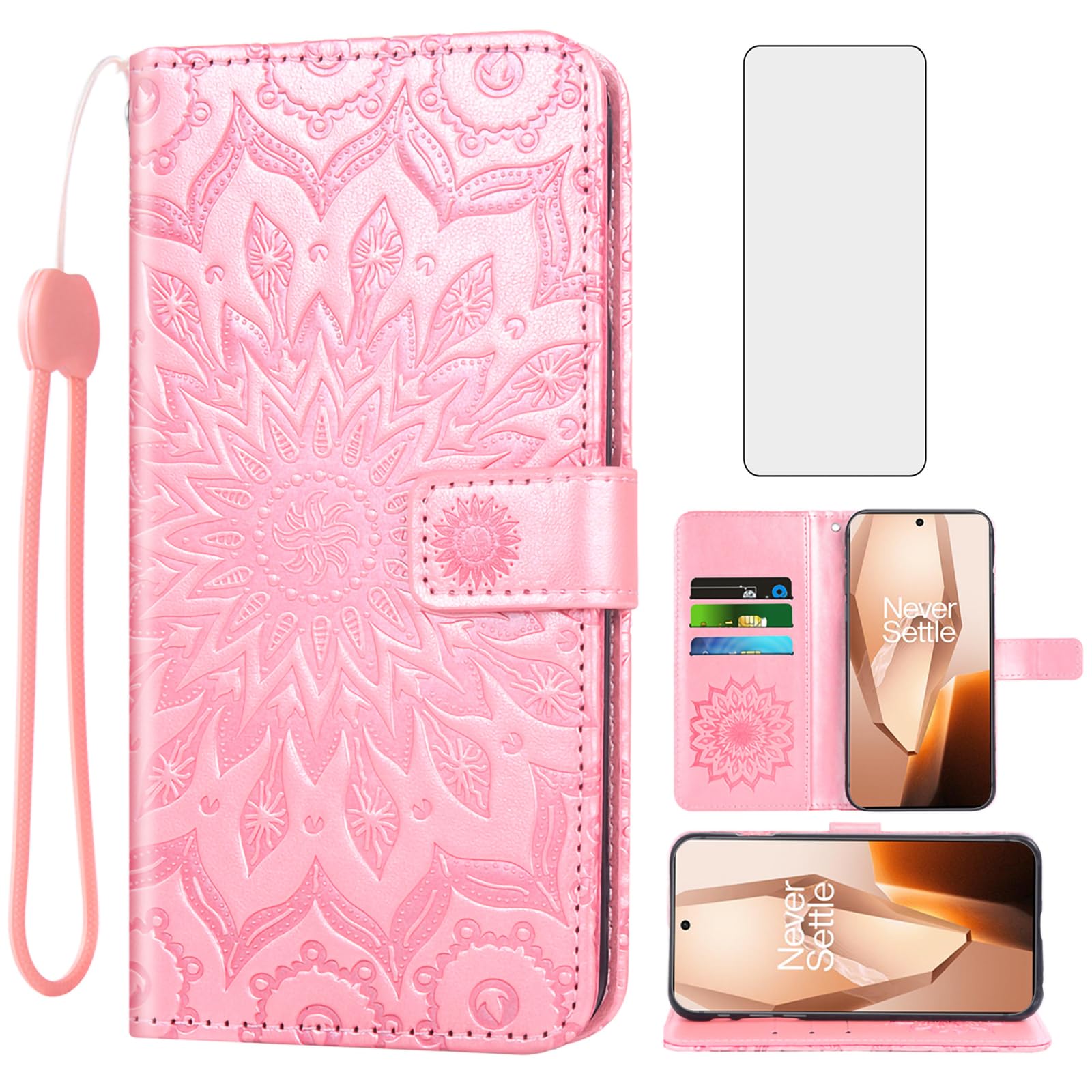 Coque pour Oneplus 13R Asuwish finition premium TYHQB US Rose - 8
