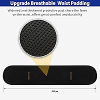 Vista 7 de Safety Harness Fall Protection Kit - Full Body Roofing harnesses with Shock Absorbing Lanyard Upgrade Paded