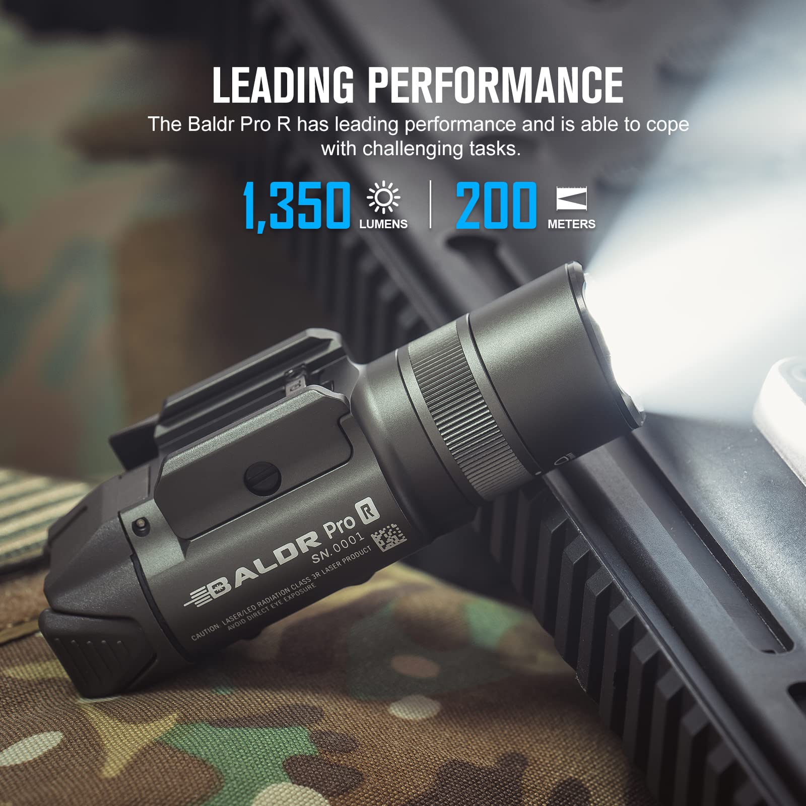 Amazon.co.jp: OLIGHT (オーライト) Baldr Pro R 1,350ルーメン 磁気式 