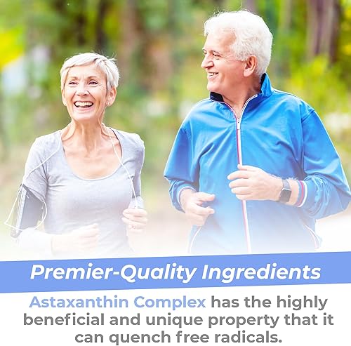 Miniatura 6 de Premier Research Labs Premier Astaxantina Complejo - Suplementos de astaxantina, astaxantina 4 mg por cápsula, procedente de algas, apoyo
