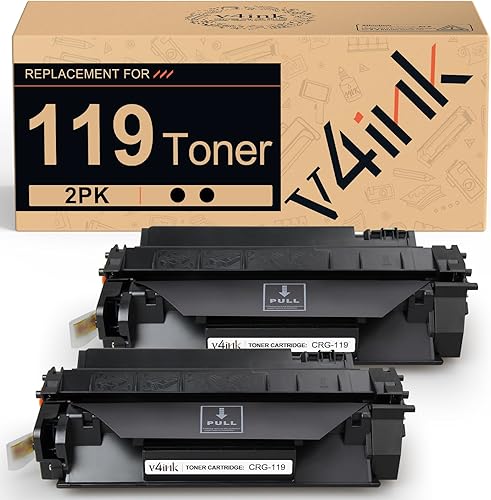 v4ink 2PK - Cartucho de tóner compatible con Canon 119 CRG-119 3479B001AA Toner para Canon ImageClass mf414dw mf416dw mf419dw mf5950dw mf5960dn