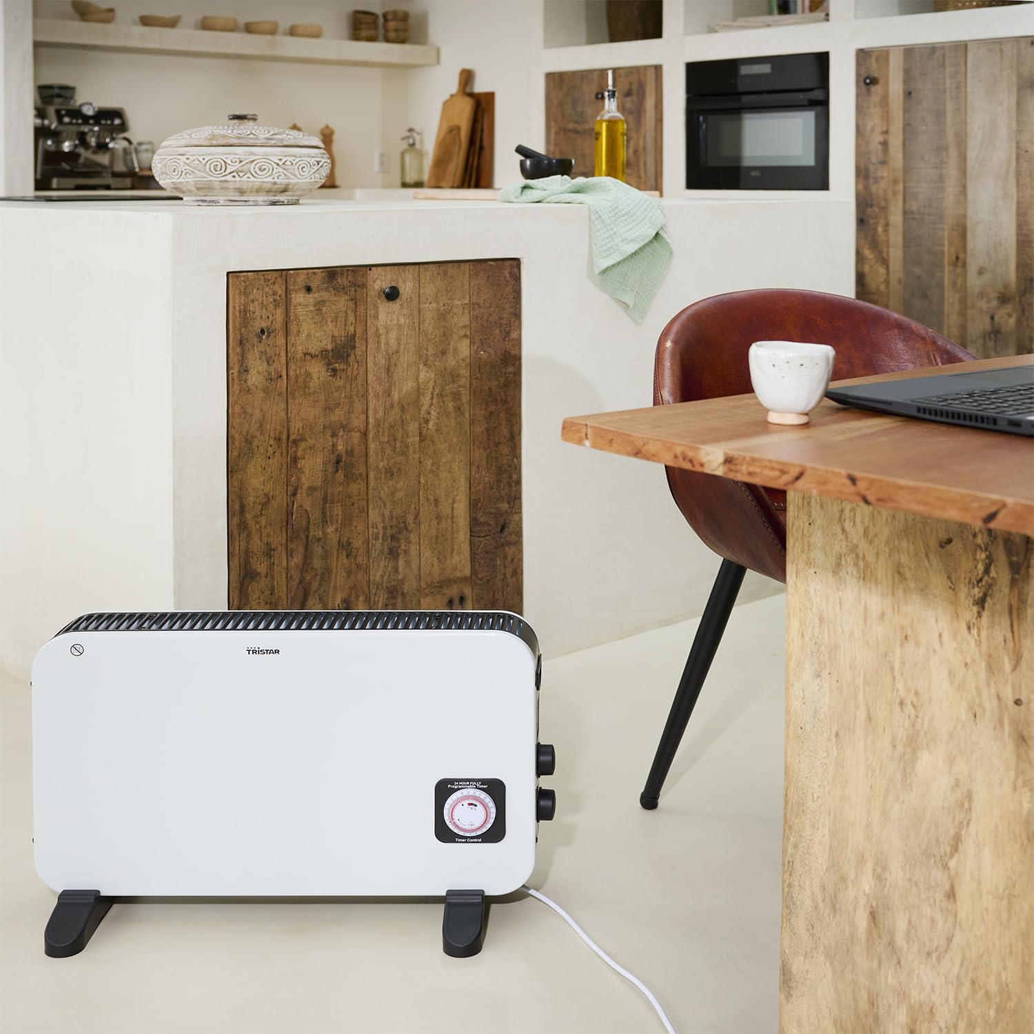Tristar Termoconvettore KA-5816, 2000 watt, Modalità turbo, Timer, Bianco