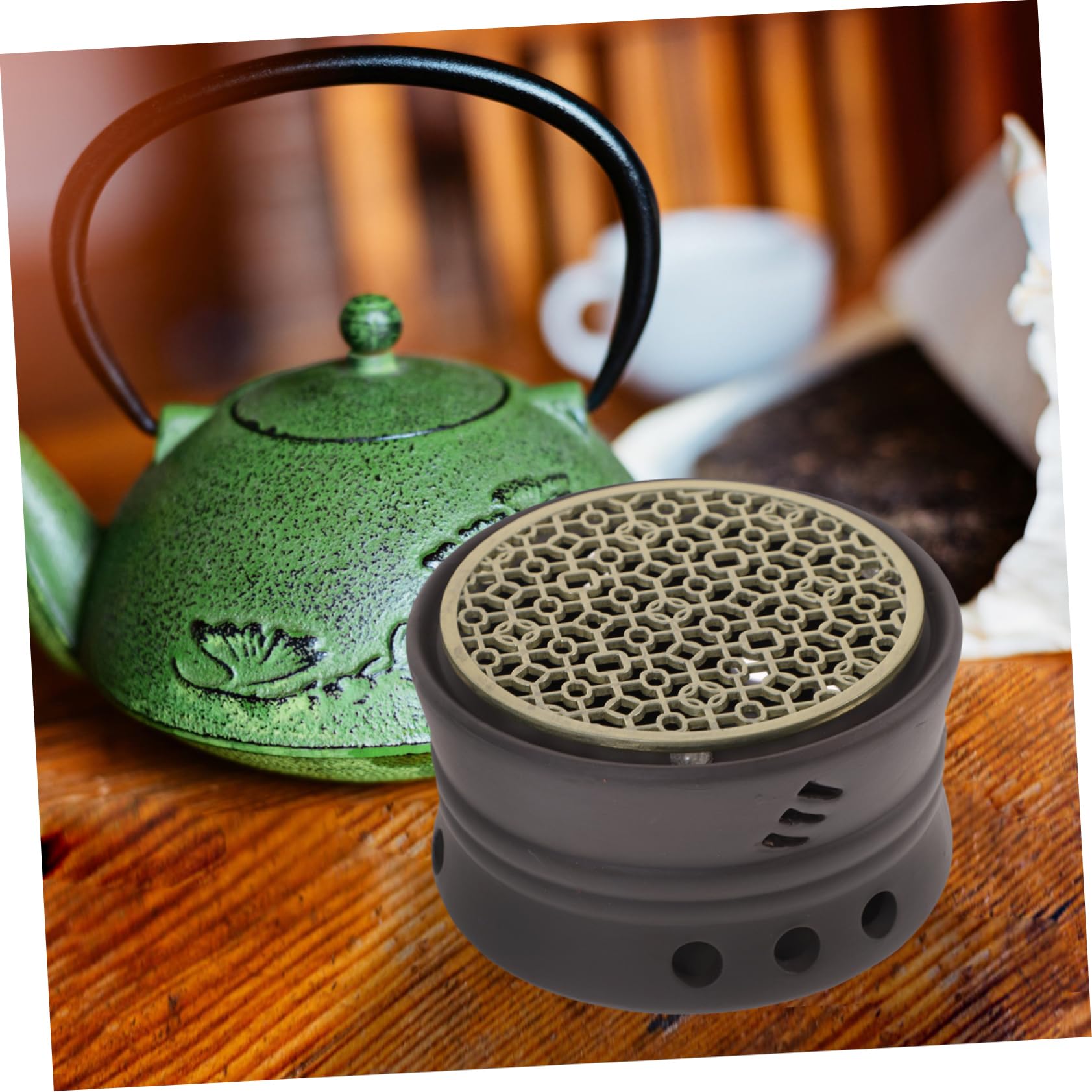 Cabilock Tea Warmer for Teapot Japanese Design Heat-Resistant Tea House Kitchen Random Color