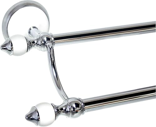 Miniatura 12 de Juego de accesorios de baño de cuatro piezas, incluye toallero de 24 pulgadas, gancho para bata, anillo para toalla y soporte para papel higiénico,