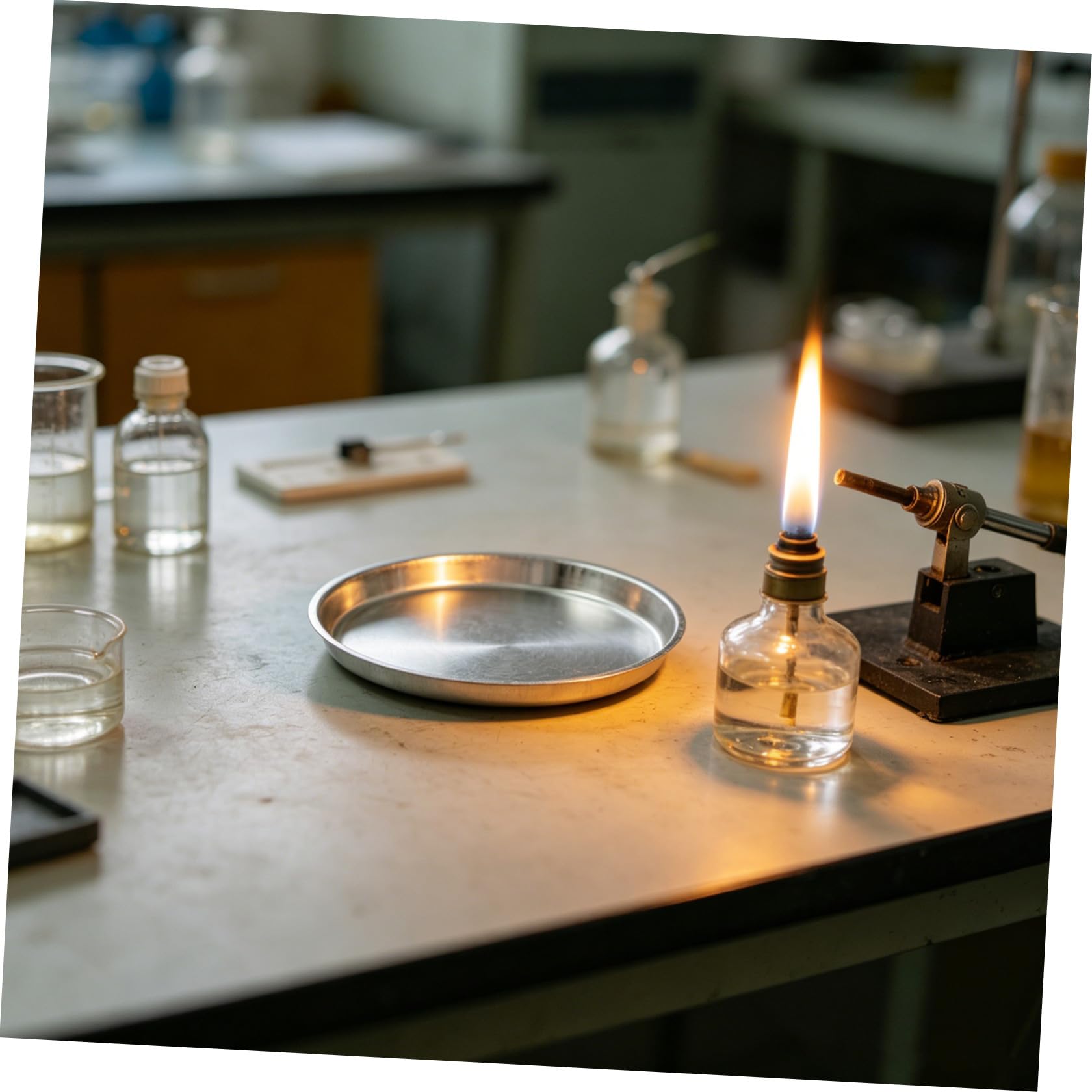 SHINEOFI 10 Pezzi Piatto con Precisione per Laboratorio di Pesata in Alluminio Resistente e Leggero per Pesare Polveri in Scientifico