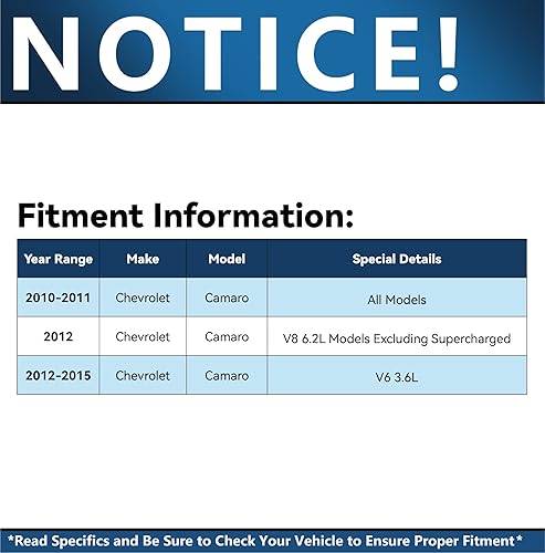 Miniatura 2 de Detroit Axle - 4 barras de acoplamiento delanteras para Chevrolet Camaro 2010-2015 2011 2012 2013 2014 Reemplazo completo de barras de acoplamiento