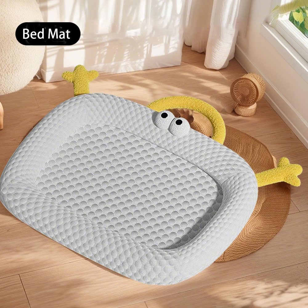 Marchul Cama refrescante de Verano para Gatos, Alfombrilla de Cama Transpirable para Perros, 50 x 40 cm, Alfombrilla de refrigeración para Mascotas de Seda de Hielo para Gatos y Perros pequeños
