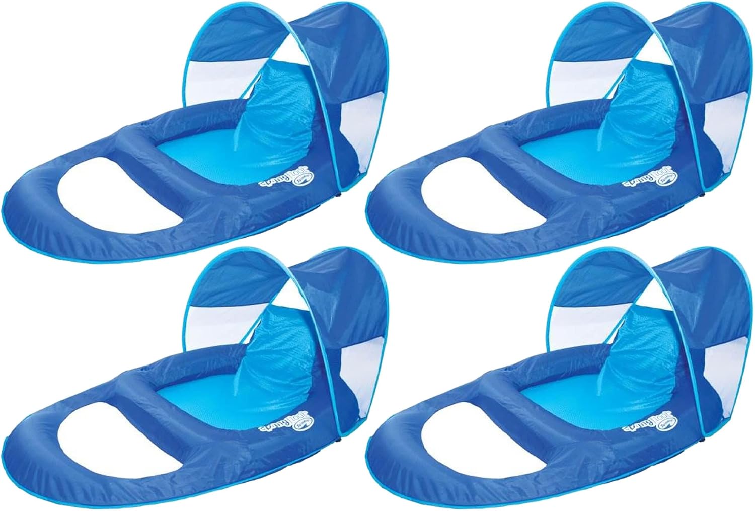 SwimWays Spring Float Recliner Pool Lounge Chair w/ Sun
