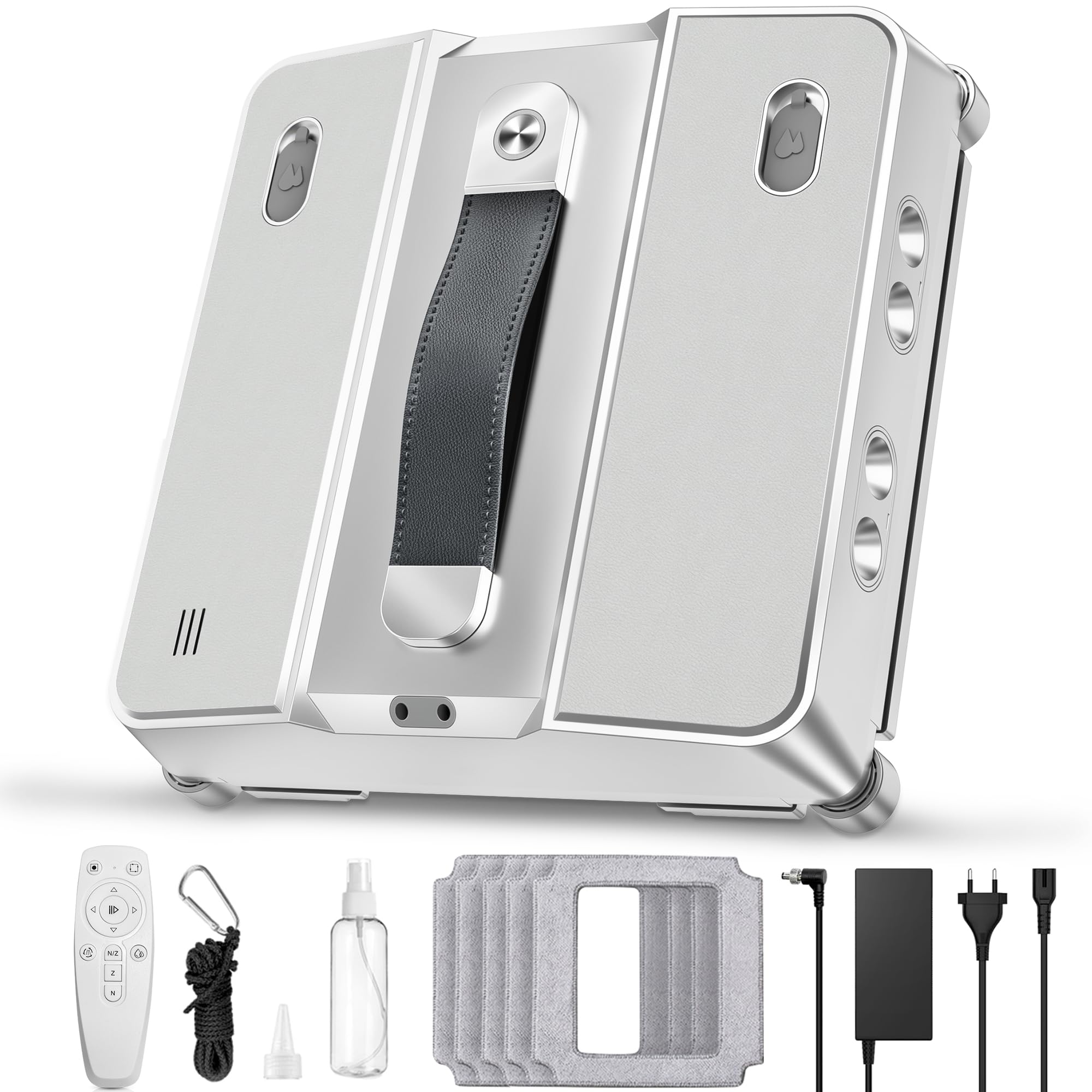 Holilo W54D Robot Lave Vitres avec 8 Buses Et Puissance D'aspiration,Télécommande, 3 Modes de Nettoyage, Navigation Intelligente, 5000Pa, 200ml, pour Un Entretien Efficace des Vitres - 2