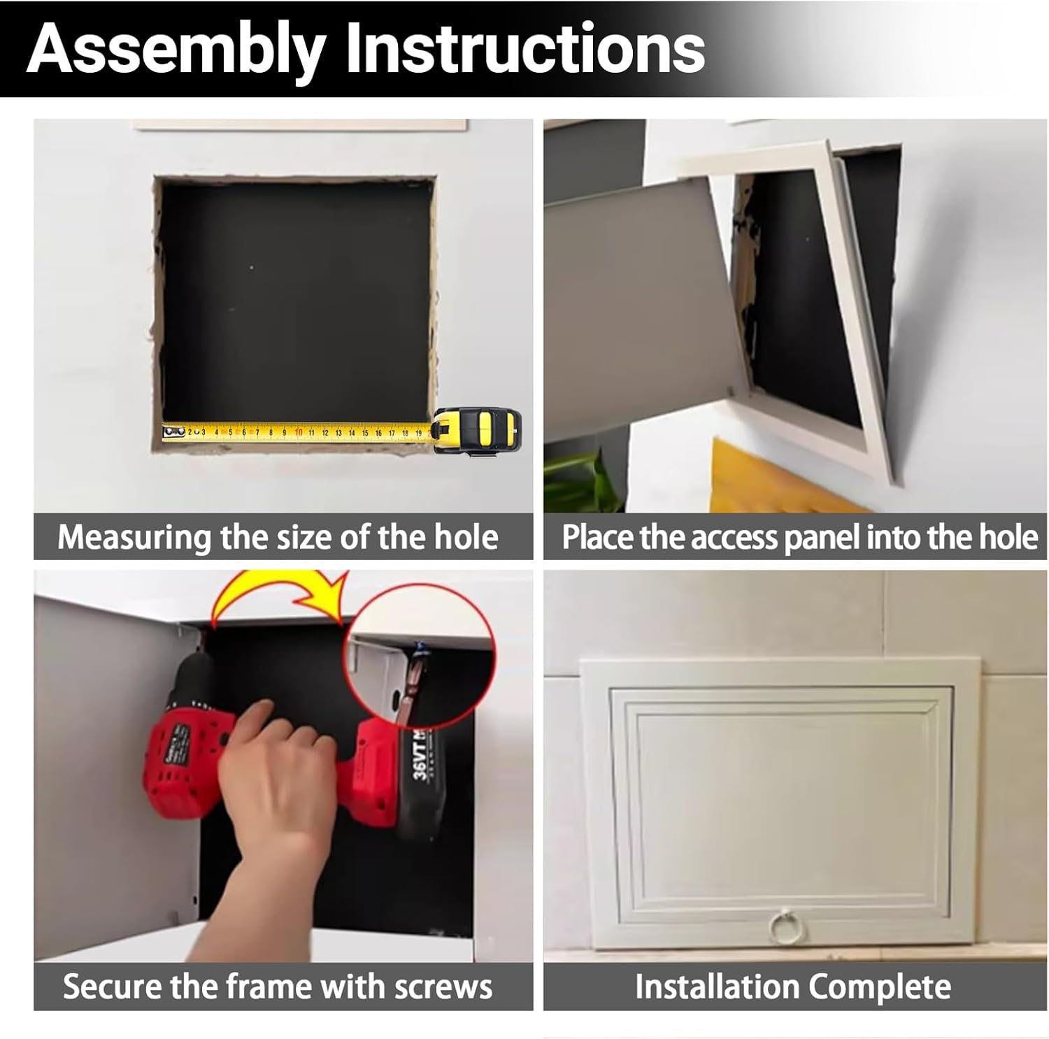 Metal Access Door for Home Use,Aluminum access door for Wall Concealment,Waterproof for Wall Use,Electrical Panel Cover,Plumbing Service