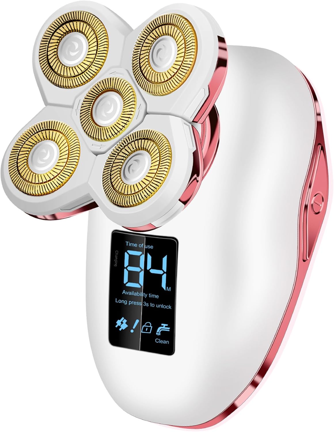 Electric Razors for Women Legs 5D:Magnetic Shaver Heads Waterproof Rechargeable Shaver Multi-Use for Hair Removal on Legs Bikini Body-Rad