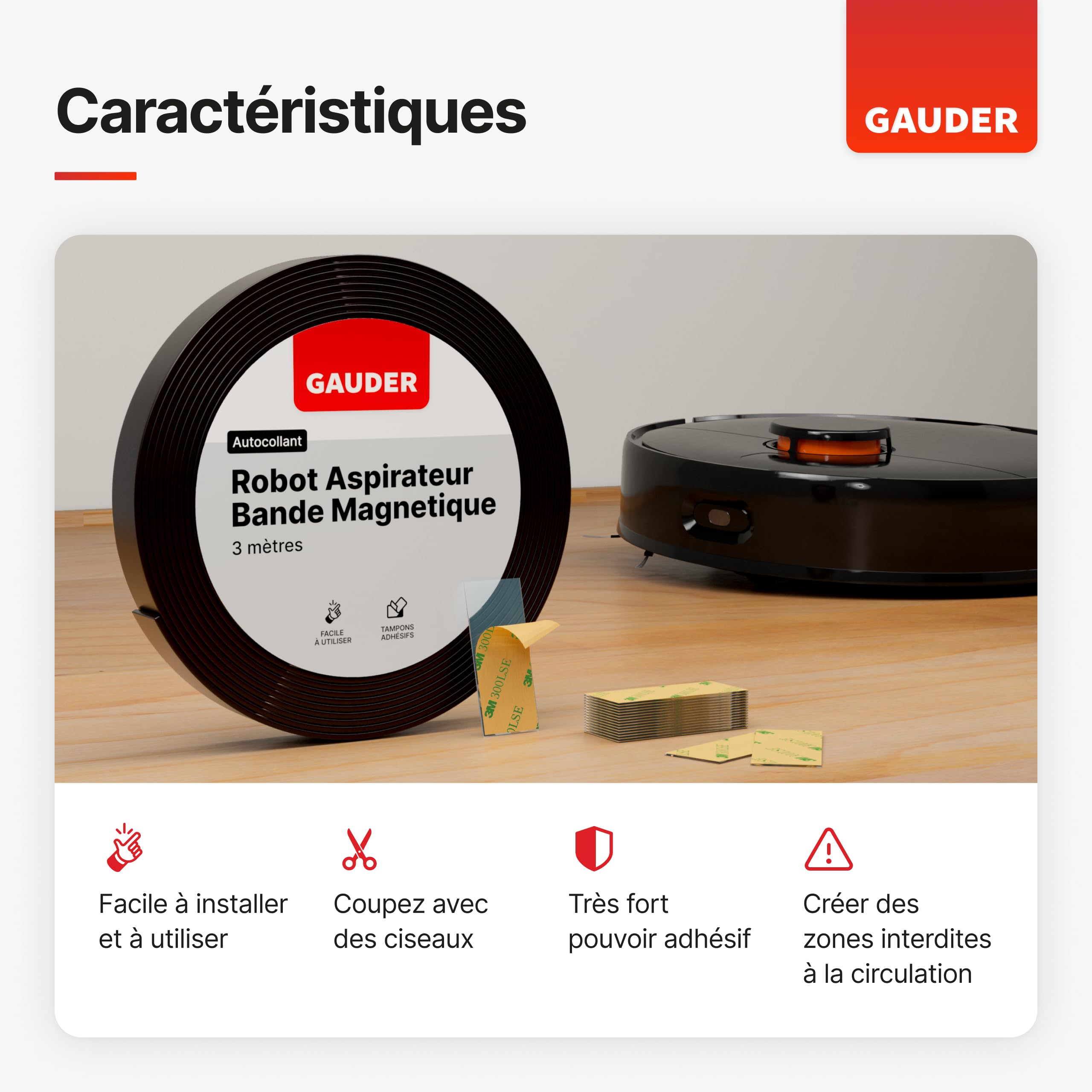 Kit de bande magnétique WORX - WA0872 (pour robot tondeuse WORX VISION) | Leroy Merlin