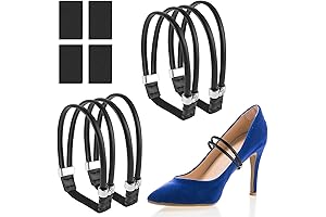 2 Pairs Adjustable Elastic Shoe Straps For Loose High Heels