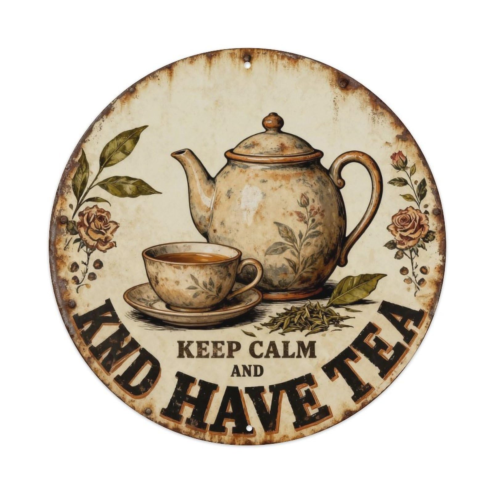 Knd Have Tea Metal Tin Sign Plaque