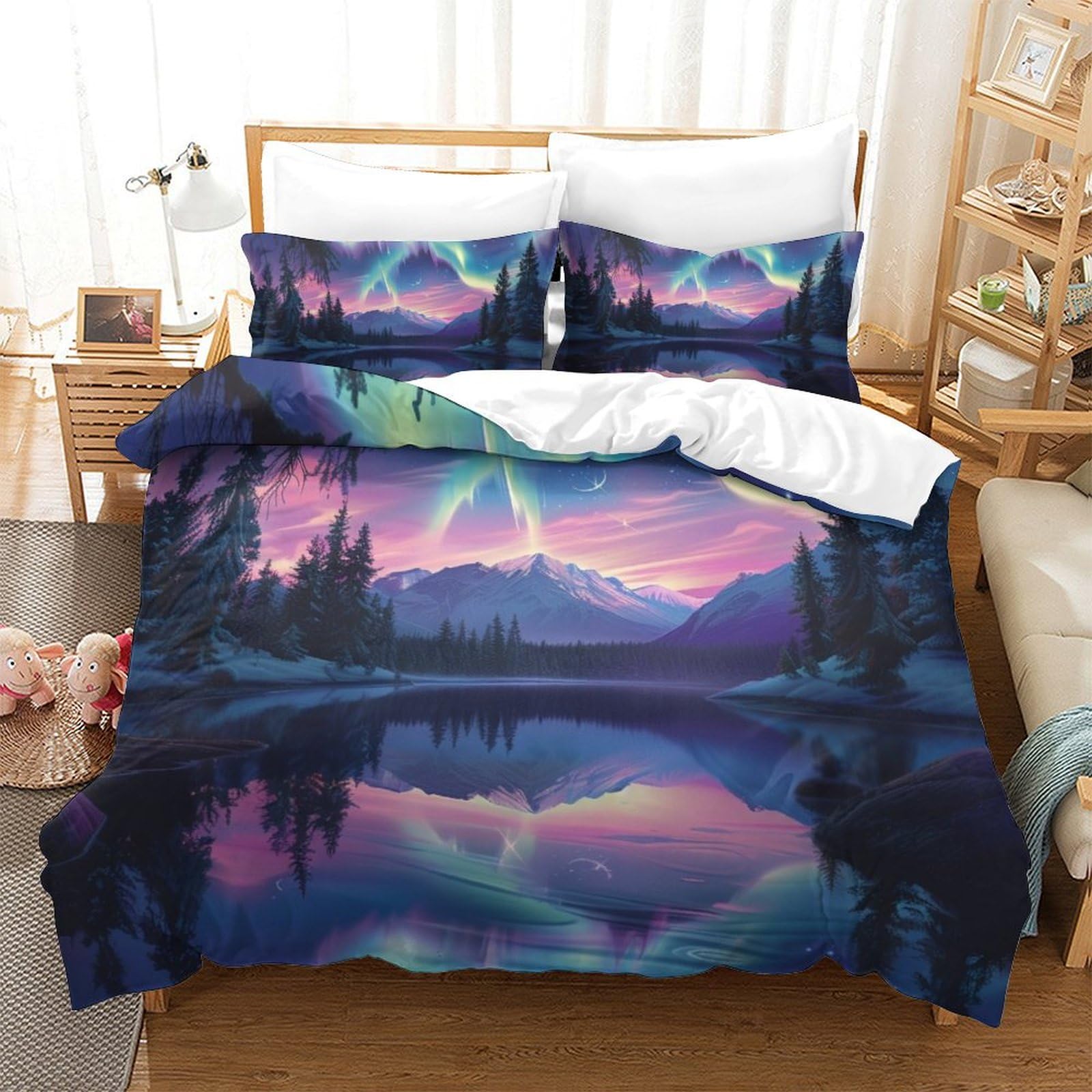 Housse de couette microfibre Aurora 260x220 pour transformer la chambre des ados