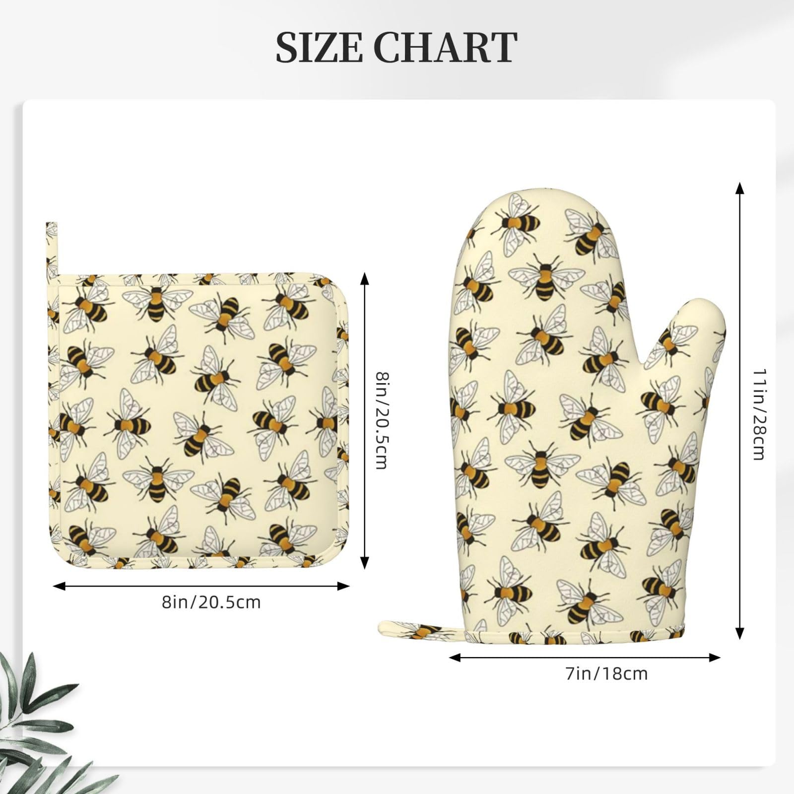 Double Oven Mitt, Heat Resistant Oven Glove Kitchen Pal Baking Cooking - View #14