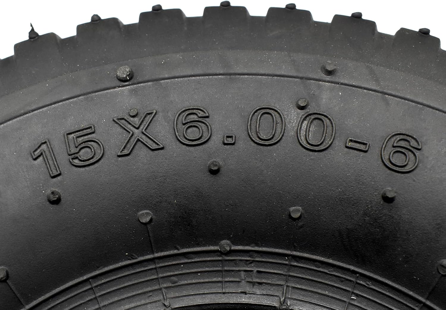 15x 6.00-6 Tire and Inner Tube (1 Set) by Air Filled, 4PR and max 30 PIS (2BAR), Fits 6-Inch Rim, work for Wheelbarrow Hand Truck Tool Cart Garden Carts. (15x6.00-6 Tire and Tube TR13)